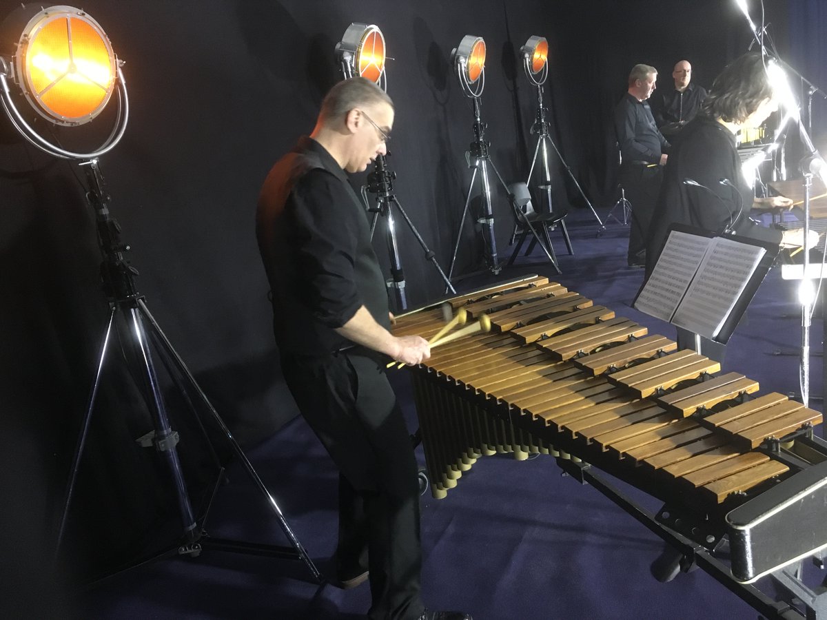 Wigan_music's tweet photo. The making of 'Music Alive 2021 day 2

We’re back in our ‘pop up’ TV studio for more filming for Digital Music Alive 2021! A treat for Wigan Schools coming their way in June! 

Great to see these professionals playing again ‘COVID-Safe’ this weekend. It can and should be done!! https://t.co/VxgWhHFK1Q