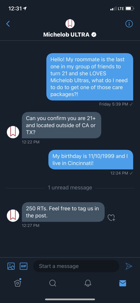 Alright Twitter. Please do your thing <a href="/MichelobULTRA/">Michelob ULTRA</a>