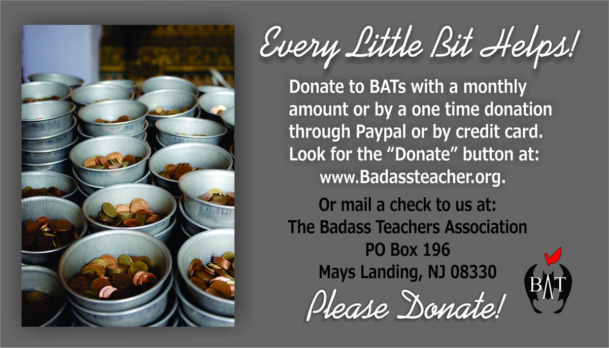 With Covid Relief money and Income Tax Refunds coming in, those who can afford it might want to consider donating to BATs. Every little bit helps to keep our organization healthy and growing. #TBATs