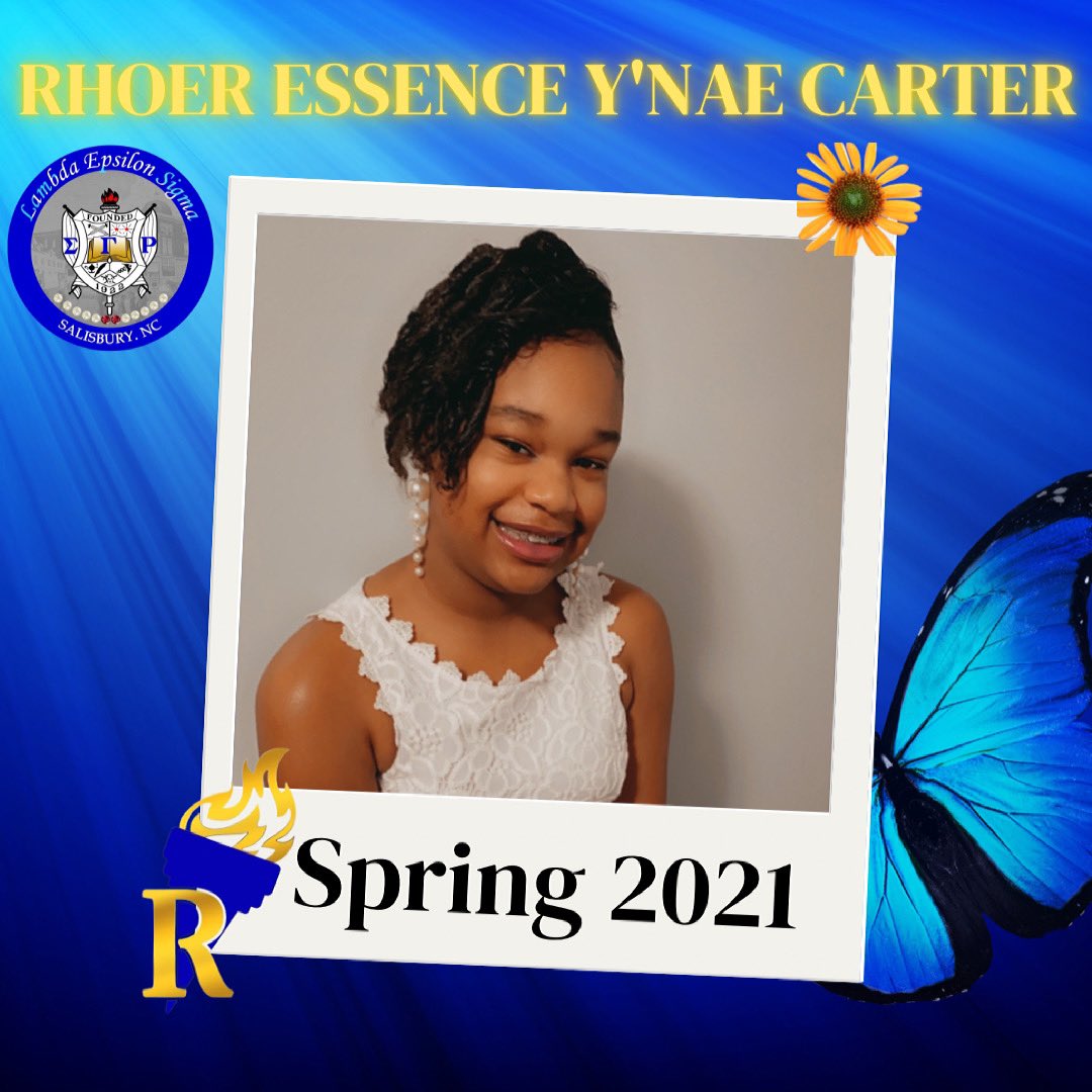 sgrho_les's tweet photo. Congratulations to our newly inducted Rhoer Essence Y’Nae Carter #salisburysgrho #sgrho_les #SigmaGammaRho https://t.co/Lr2cNozCTM