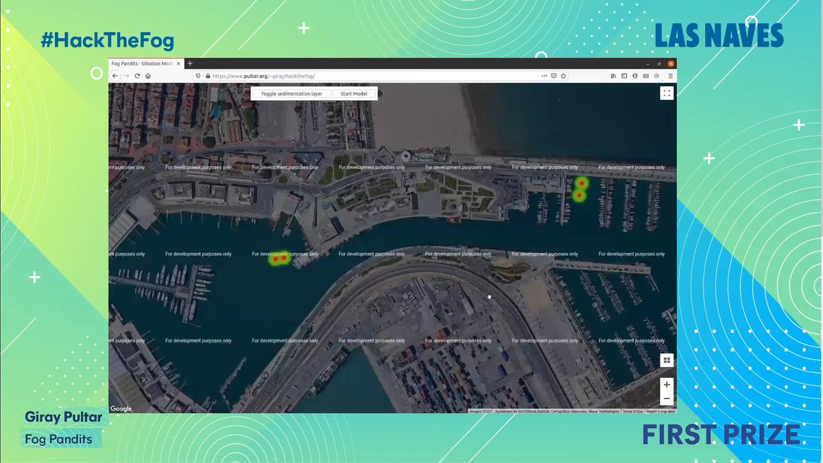gpierre_ur1's tweet photo. And the first prize of #HackTheFog is... Giray Pultar and the full FogPandits team of master students from @UnivRennes1 for their amazing work on exploiting fog computing technology for modeling the siltation in @lamarinadevlc. Warmest congratulations!!! 🎉🎉🎉🎉🎉 https://t.co/Wp0vSkOM53