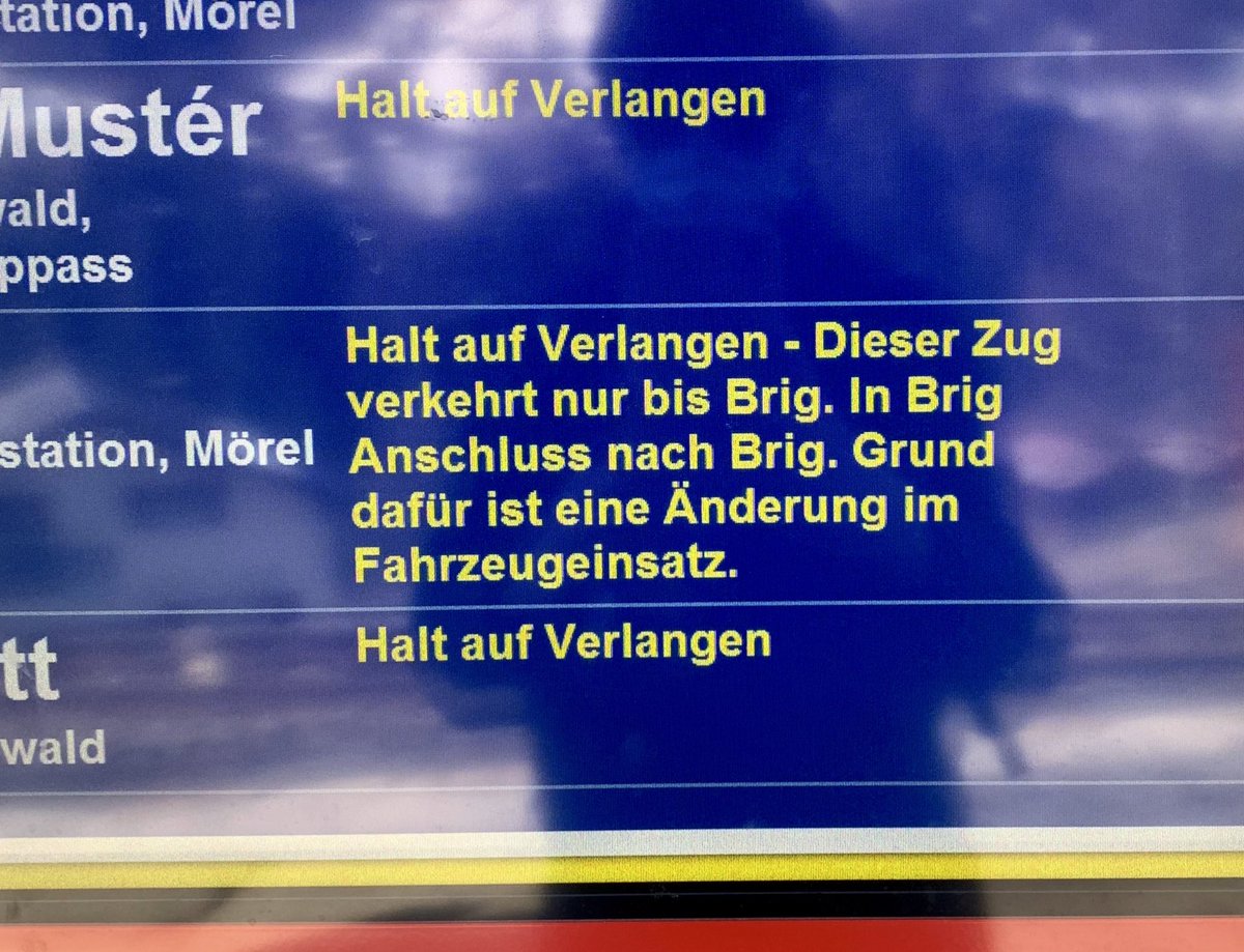 In Brig Anschluss nach Brig. @mgbahn