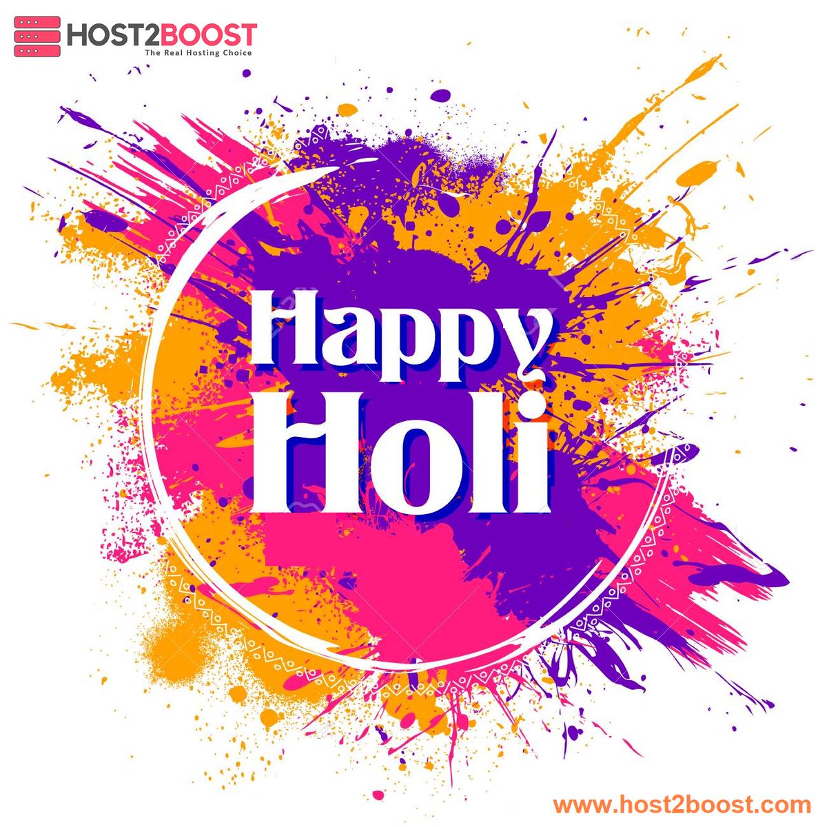 host2boost's tweet image. Wishing you a very happy Holi! 
May God bless you with happiness and color in your life.

#HappyHoli #CloudHosting #Domain #webhosting #indian #Indian