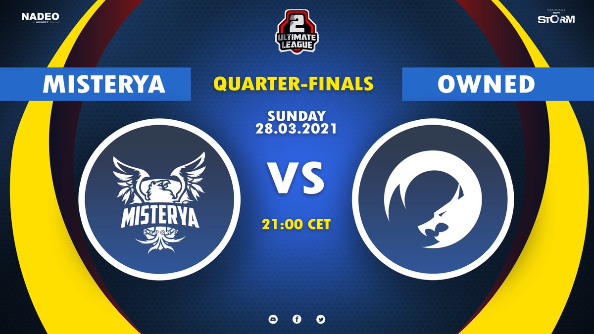 QUARTER-FINAL 1

Who will join <a href="/eXeSeSport/">eXeS eSport</a> in Semi-Finals ?

Tonight, be ready to this match between <a href="/MisteryaEsport/">MISTERYA</a> &amp; <a href="/OwnedEsport/">Owned</a> 🔥

CAST [FR] : twitch.tv/sparcozorus

21:00 CET