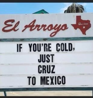 Michael_Filak's tweet photo. @SenTedCruz How humane was your running to Cancun while we froze? #CancunCruz #CruzIsWeak #ResignTedCruz https://t.co/n7sBRjS9P6