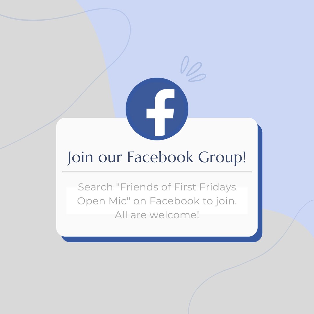 Have you joined our Facebook group yet? All are welcome, whether you've been to every mic or just a few or haven't caught one yet! Artists, performers, creatives and audience members can use the space to share events, ask questions, and build community. facebook.com/groups/9631231…