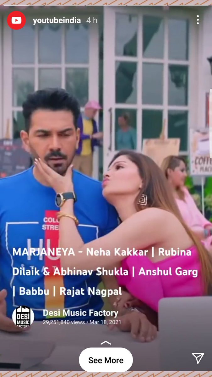 zindaalaashhoon's tweet photo. Do u also feel that @YouTubeIndia loves #RubinaDilaik ?❤❤
They posted an insta story about #Marjaneya ❤❤

RANG BARSE WITH RUBINA 

https://t.co/GK8PeRVauP https://t.co/7zp2ajpS9p