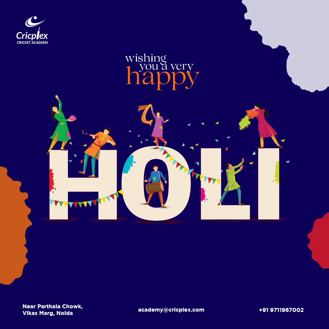 CricplexA's tweet photo. Cricplex Academy wishes everyone a very happy and colorful Holi.

#cricketkanayadaur #HappyHoli #HappyHoli2021 #Cricplexlive #Cricplexacademy #CricplexRadio #holi #india #festival #holifestival #love #colours #holicolours #festivalofcolours #holi2021 https://t.co/vzlO31NeeN