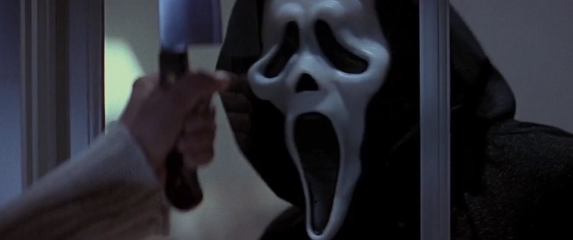 slasherbaddies's tweet photo. horror movies shots as famous paintings: a thread 

scream (1996) - the scream (1893) https://t.co/0RcDqLveTs
