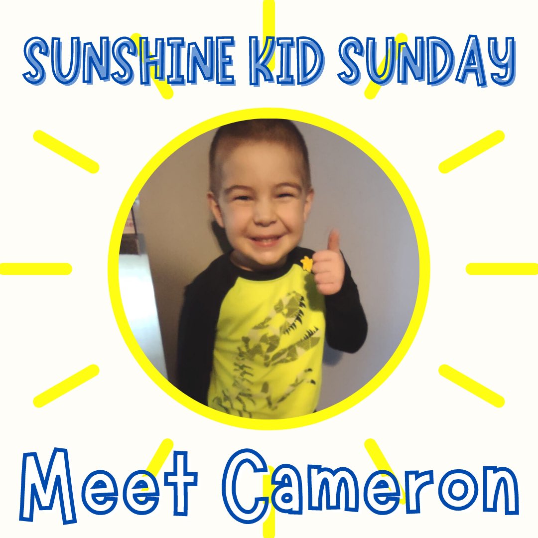 SunshineKidsOrg's tweet photo. It’s time to soak up the SUN! ☀️ Meet Sunshine Kid Cameron from Wallingford, CT! Swipe to hear what #sunshinekids means to him. 💛 #spreadthesunshine #SunshineKidSunday https://t.co/Xiy8M3fu36
