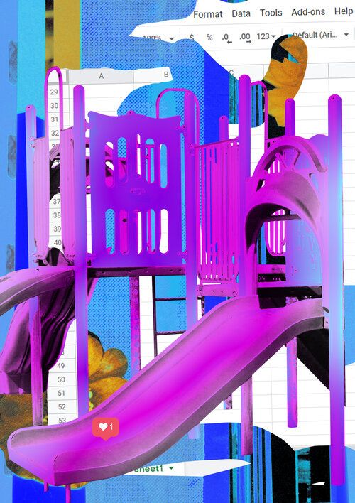 Data Playground for issue 36 of <a href="/postscriptmag1/">Postscript Magazine</a> by #fcsmdx grad Shona Marie Coyne: "the series is about our everyday online activity. The way we engage in a stream of information and how this generates vast amounts of personal data on us that benefits a handful of big companies"