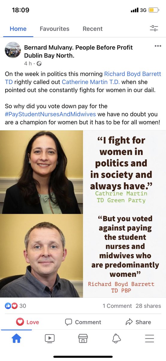 Worth noting <a href="/cathmartingreen/">Catherine Martin</a> that 1st-3rd year students have not got the €100 a week allowance that the HSE promised and I’m on €10.70 as an intern. Could you please start fighting for us (majority of us are women) or does that not sit well with your idea of feminism?