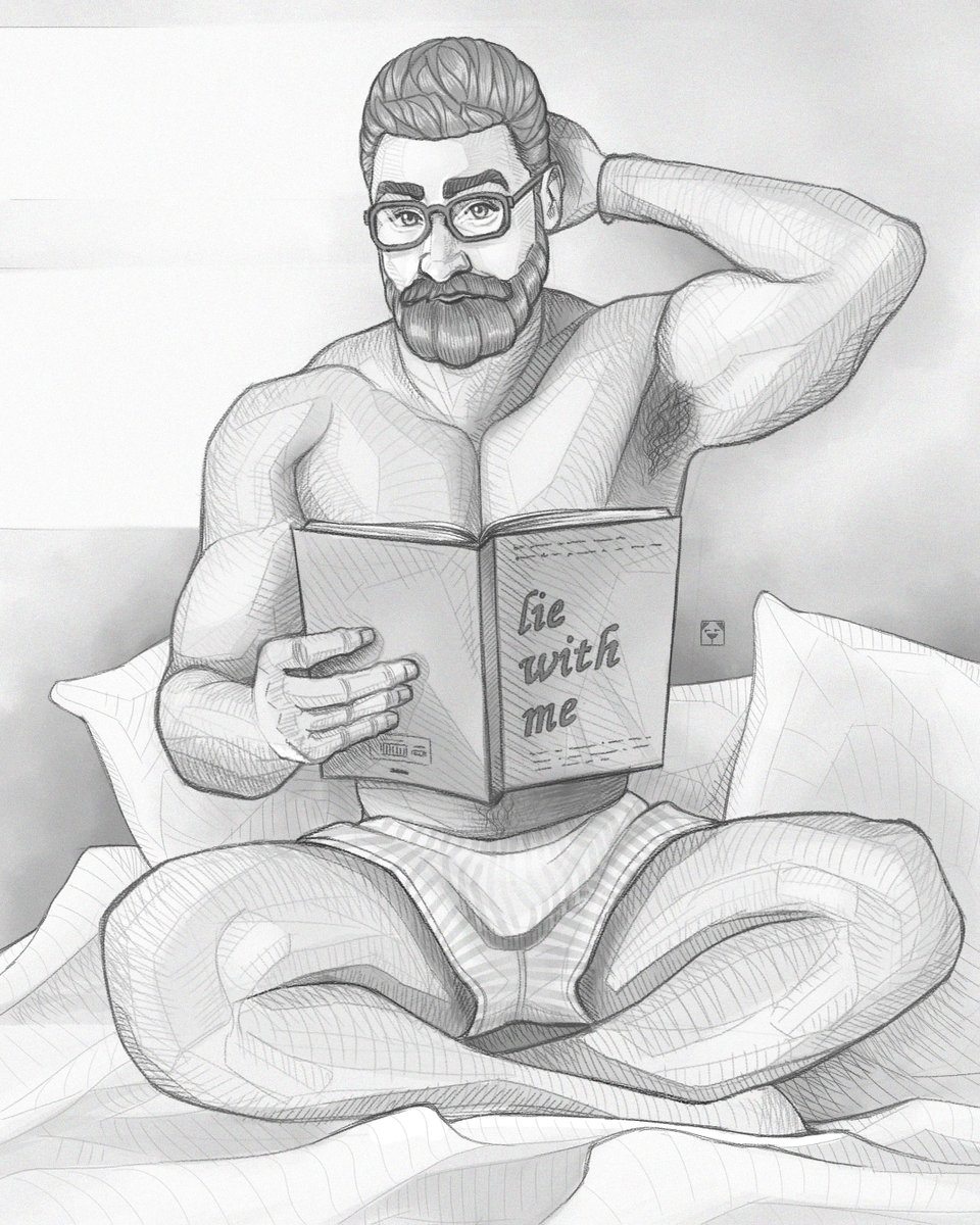 pawvanill's tweet photo. lie with me

#FanArt #Sketches #gay #gayart #gaypics #loveislove #bed #hunk #muscles #daddy #bearded #beardedboy #beardedman #male #bara #book #sleep https://t.co/AUJJWTfp4h