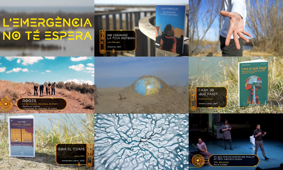 marciansTV3's tweet photo. L'emergència no té espera; la climàtica, tampoc.

Ens en fan adonar textos com #DequèparlemTNC de #LaCalòrica, #NoEscriuréLaTevaHistòria de #LaiaFàbregas, #IAraJoQuèFaig? d'@AndreuEscriva o #ComElTemps de Jenny Offill.

Tots ells apareixen en aquest repor▶️https://t.co/Nzernk9Kqk https://t.co/YLIPzuPdUo