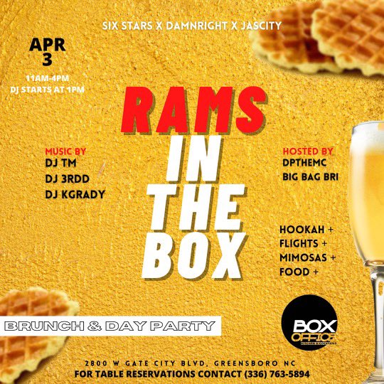 DPtheMC's tweet photo. ATTN #WSSU
#RAMSINTHEBOX THIS SATURDAY 🗣
THE #LIVESTHBCUONTHEPLANET IS BYKE !
THE REAL VIBES IS BYKE!
ITS A REUNION.
YES @iAmDJTM SPINNING
WEAR YA MASK. SEE YA SOON.
RT TO SAVE A RAM https://t.co/mvmL9NDCYa