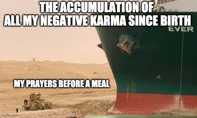 UrgyenB's tweet photo. #Karma #ItAintMuch #SuezCanal https://t.co/mbhkcrYARY