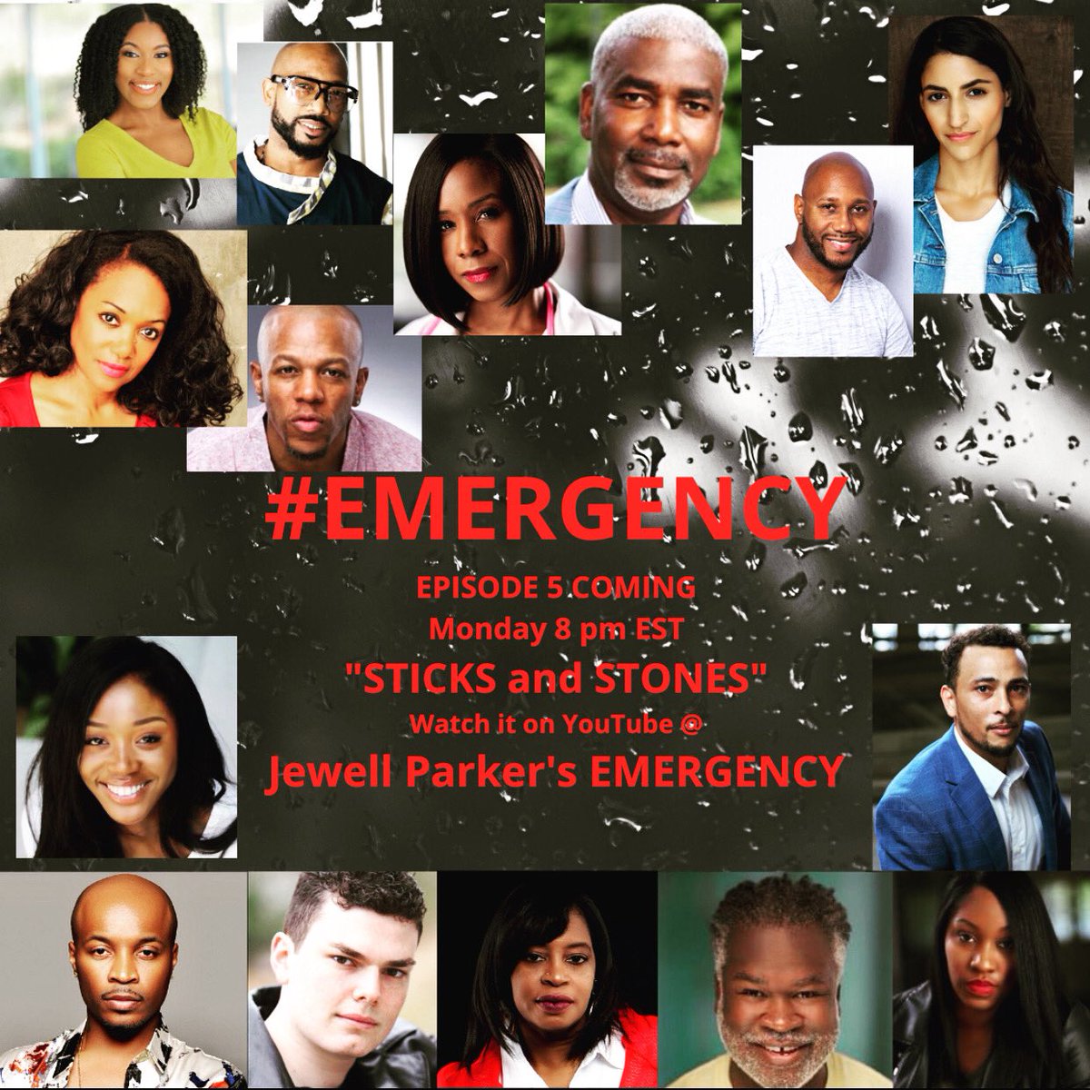 parker_jewell's tweet photo. Episode 5 of #EMERGENCY premiering Monday 8 pm EST ... tune in and catch the powerful performances & drama filled episode!
#jrparkerauthor #webseries #made4TV #WritingCommnunity #Screenwriting #emergencymedicine #indiefilmmakers #IndieArtists #writers #producers @OWNTV @Oprah https://t.co/8jPJveN33g
