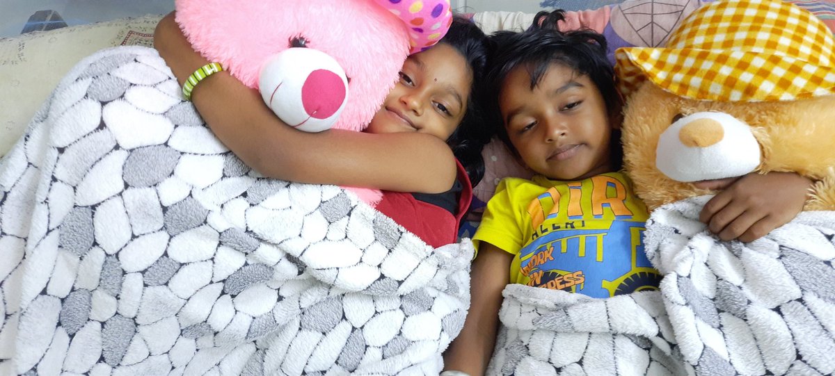 My kids (Sampritha &amp; Ruthvik) new Partner after #Teddy movie. They simply fell in love with Siva &amp; Sri.. They want to send this to Siva uncle and get a reply.. Loads of love to <a href="/arya_offl/">Arya</a> bro from my kids ...