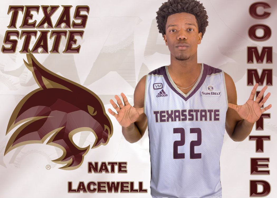 lacewell_nate20's tweet photo. Committed‼️ @TXStateMBB https://t.co/XHMyX1Ds4d