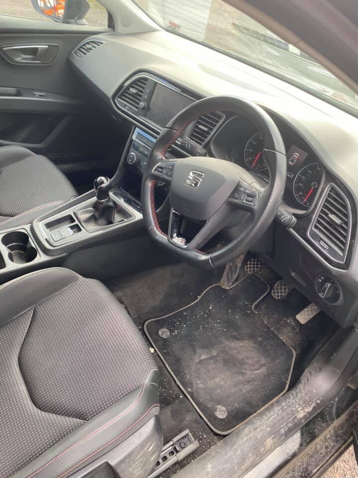 ValetWise's tweet photo. Seat Leon FR from this morning in Bridgwater for a new customer, silver valet and upholstery seat shampoo completed, thanks Jake! https://t.co/htPRWG4KeO