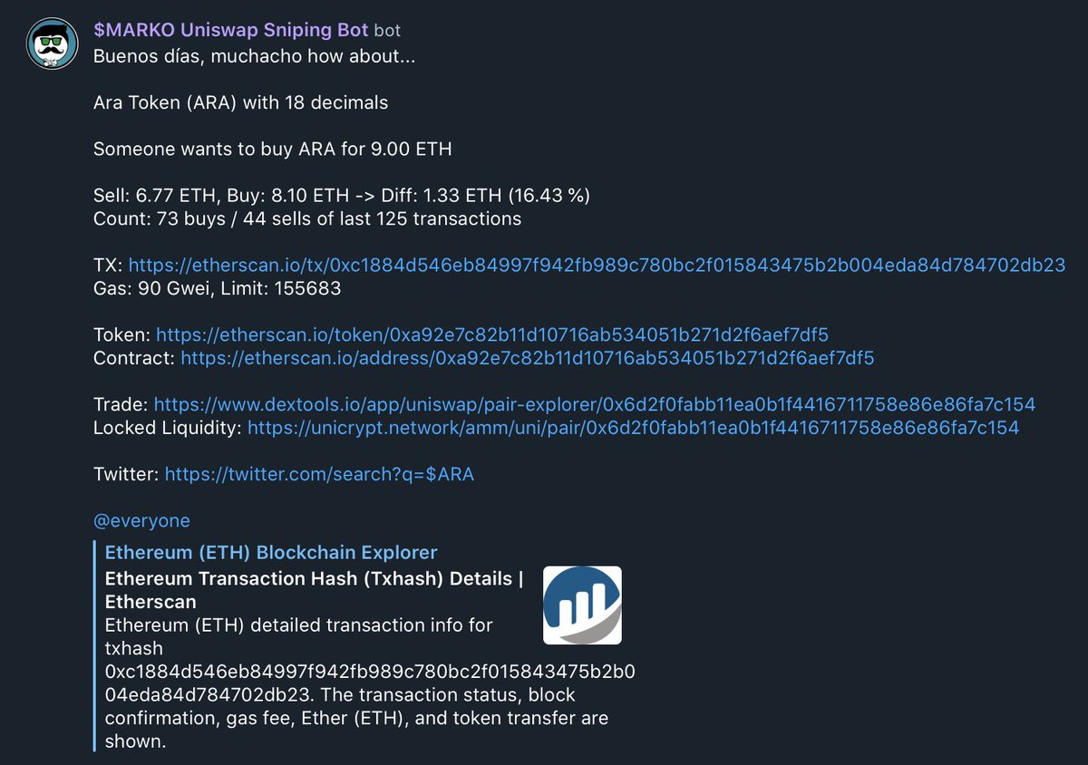 If you put $1000 today in $ARA picked by $MARKO BOT
U would have made $2700 

$POODL $HOGE $DEXT $GRUMPY $BUNNY $FROGE <a href="/elonmusk/">Elon Musk</a> $BTC $ETH $DOGE