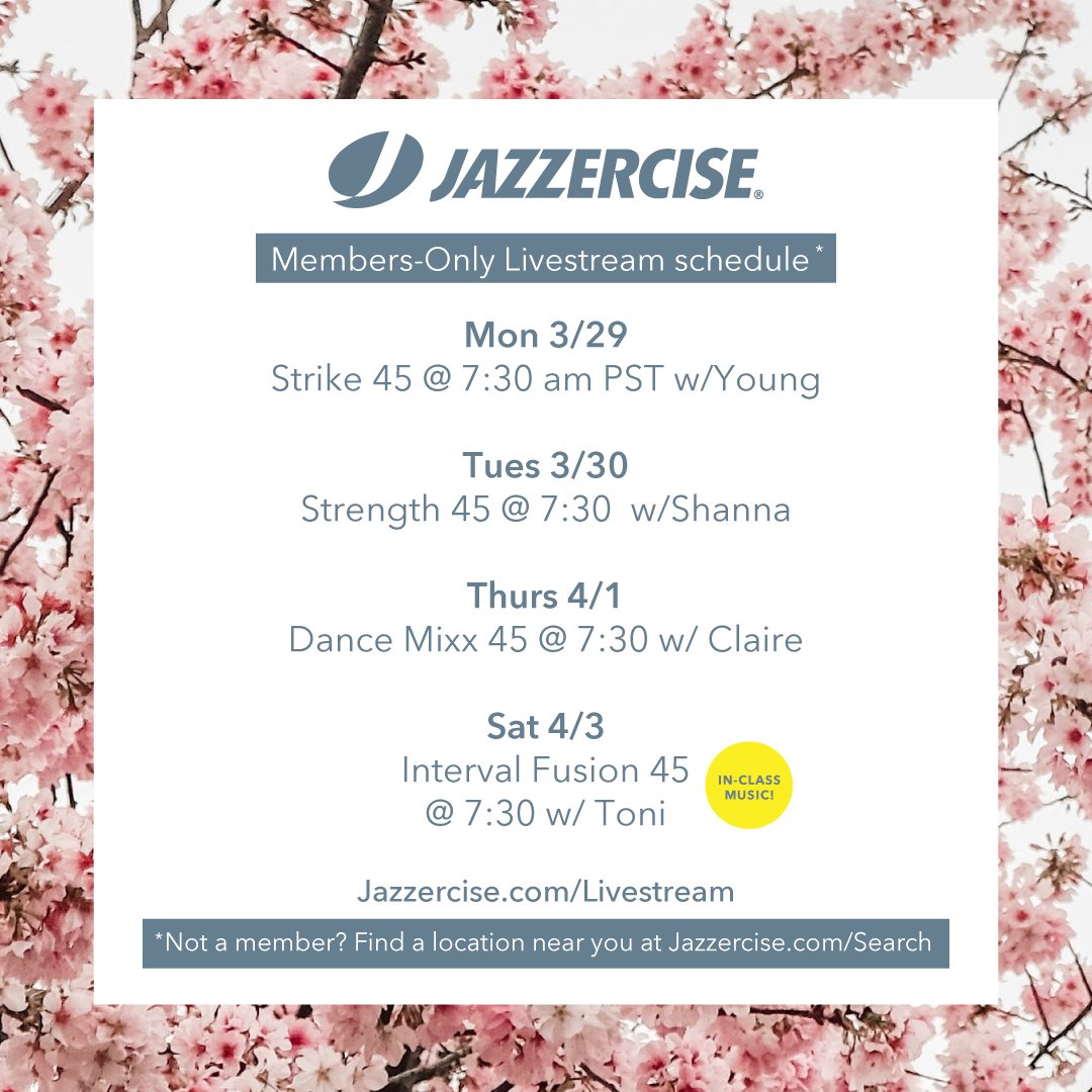 jazzercise's tweet photo. Spring cleaning applies to your BODY, too 💯 #DidYouKnowThat >> Exercise helps to kickstart the natural detox process as it flushes out the lungs, and cleanses the skin as we work up a sweat. We’ll dance to that! 💃 #JazzerciseNation https://t.co/umqMdHwk3t