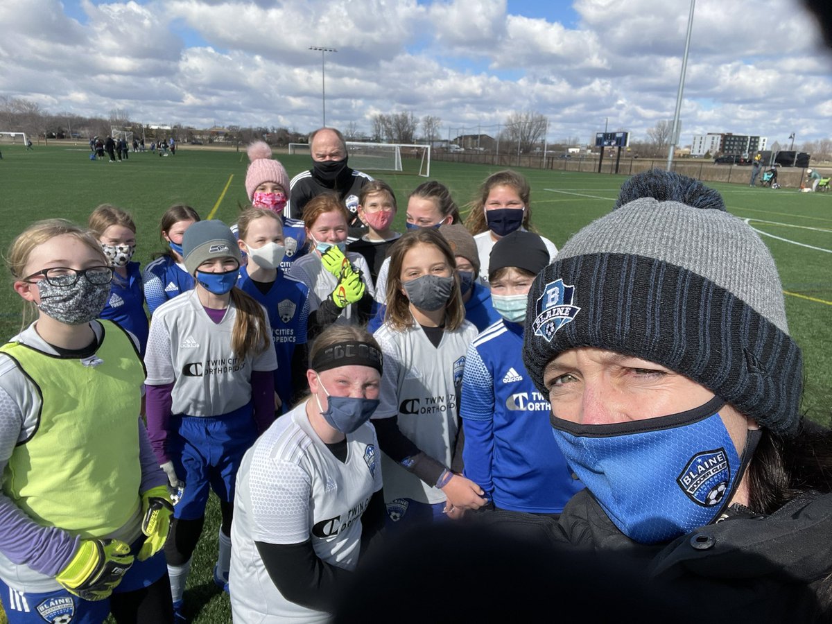 TBross7's tweet photo. Outdoor soccer in March in MN!  A little chilly but the girls played great!!  #cantwaittilsummer #BlaineSoccerMN https://t.co/McK2EU8c0b