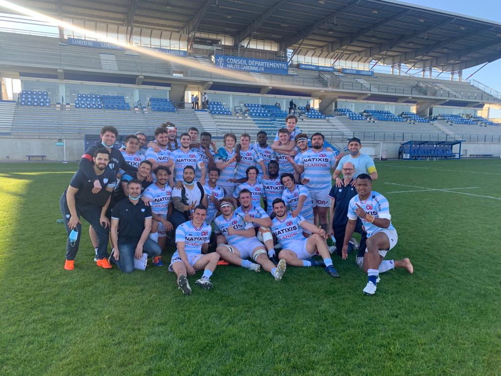 / 𝔼𝕊ℙ𝕆𝕀ℝ𝕊 / Bravo à nos petits ciel et blanc qui s'imposent face à Colomiers (7-32)👏
🗓 Rendez-vous dimanche prochain pour une rencontre face au Stade Toulousain 

#RacingFamily