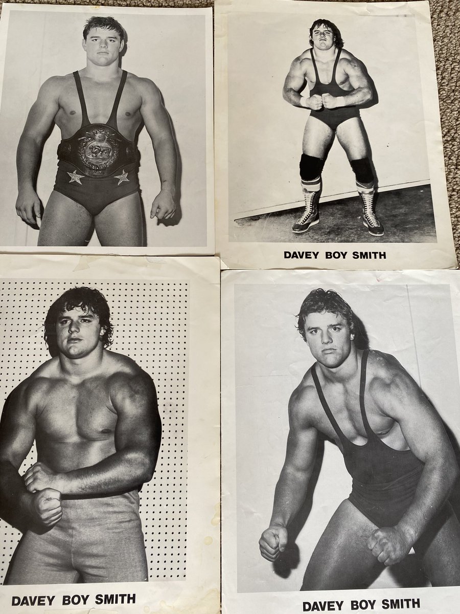 dformo1's tweet photo. @_daveyboysmith @WWE I was 10 when I got most of these pics. Have a great photo of the two of us together, trying to remember where I put it. Can’t beat that era of wrestling!!!👍 https://t.co/TD1Gsuori5