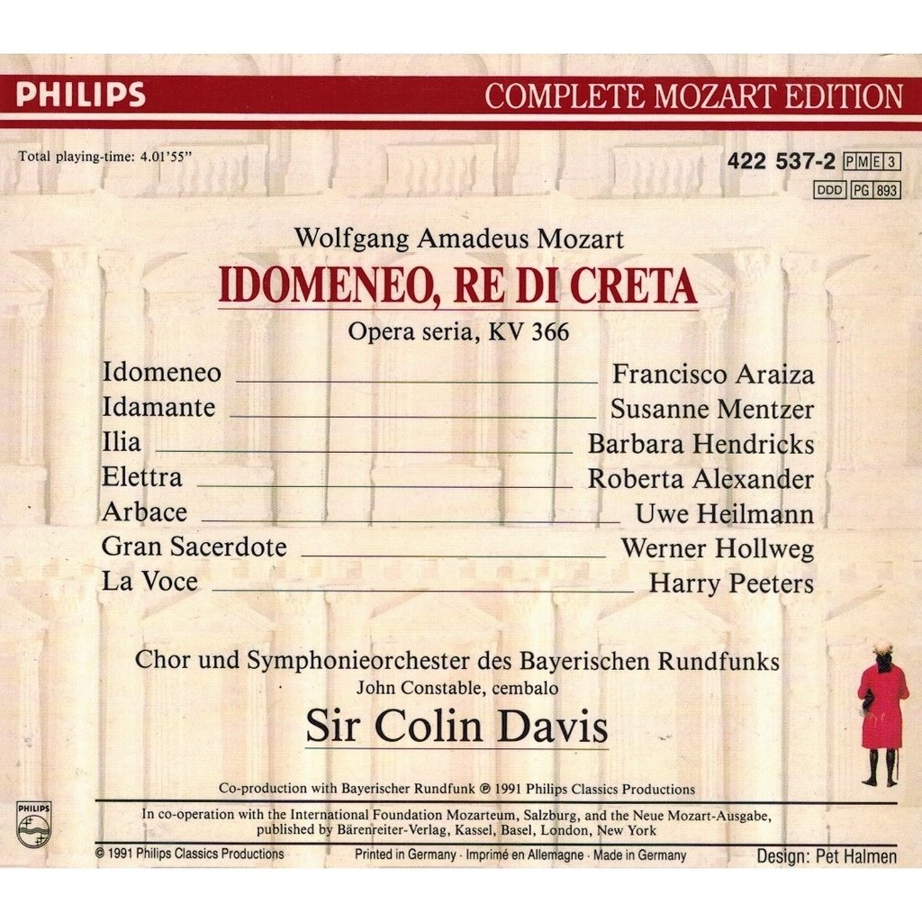 MozartCircle's tweet photo. MozartCircle CD Choice:
#Mozart #Idomeneo240thAnniversary17812021
Famous Marvellous #Idomeneo edition by #ColinDavis published in 1991 with #PhilipsMozartEdition with great singerStars #Araiza #Hendricks!
+ long #AltAppendix & original #BalletK367 #ff
https://t.co/yb2JjL5upr https://t.co/pdipsfNcMd