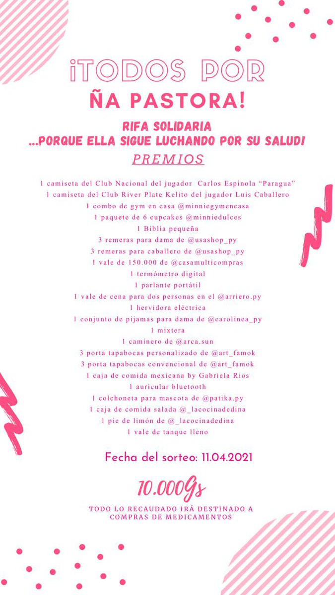 EmilioRojas_'s tweet photo. Buenas tardes a todos... Ofrezco rifas para poder ayudar a solventar la salud de mi abuela, me encantaría que compren o que den RT. Para cualquier consulta, escribir al (0985) 579 492. @JorgePappalard @danysanchezpy @AramiOHara @lizgrutter @bdefelippe @amifera https://t.co/6hBNjFNRSK