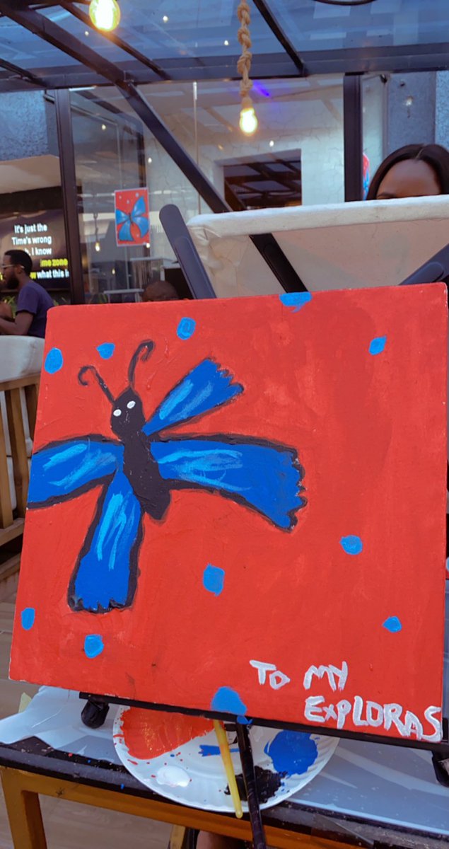 Thedorathybach's tweet photo. This reminds me of our painting task in the house 🤣 had fun painting this. 
🌍❤️ https://t.co/AsL50nSgU3