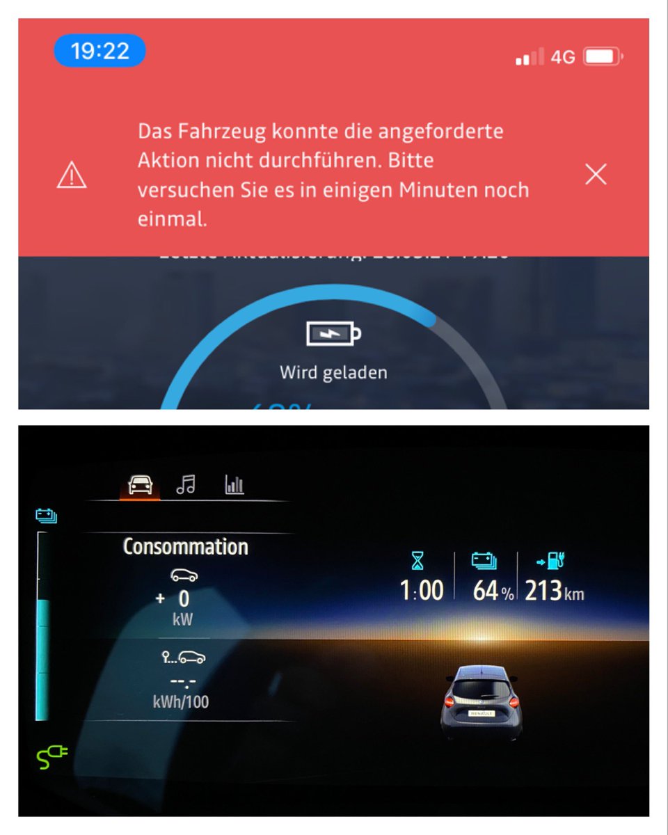 _MDL3's tweet photo. Pourquoi dois-je geler dans la #RenaultZOE pendant la charge? @GroupeRenaultEV @renault_fr ? Pas de chauffage et pas de chauffage de siège. L’App ne fonctionne plus. Cela doit être amélioré rapidement. @LucaDe_Meo https://t.co/L5ItMNc6Dp