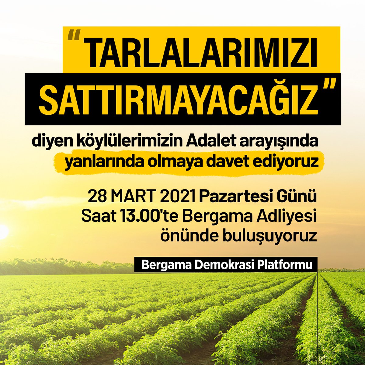 #BergamaKöylüsüAyakta