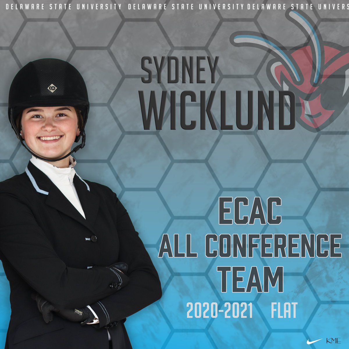 DSUEquestrian's tweet photo. 🏆 ECAC AWARDS 🏆 

Huge congratulations to our girls who slayed the 2020-2021 season in their respective events 💪💙❤️ We couldn’t be more proud of our Hornets!

#dsuequestrian #makeaSTATEment #itallmatters https://t.co/ngaa0xsxLL