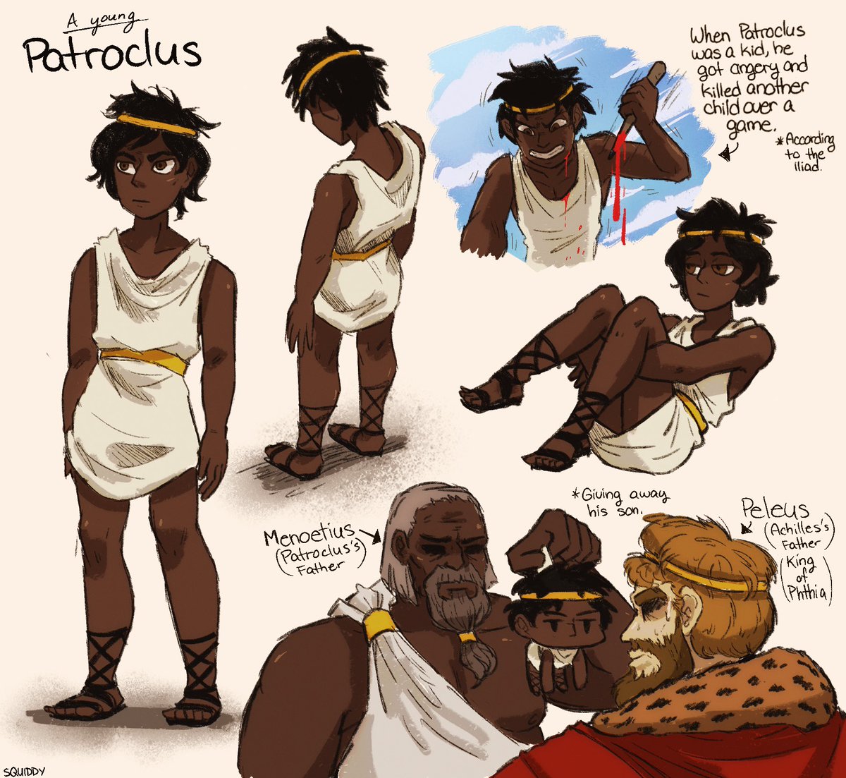 fuchsia_ff00ff's tweet photo. Did you know that, as a child, Pat yeet’d a kid to death and his dad was like “Hey King, you want this little shit? He can be a squire/future lover for your kid Achilles.”

#patroclus #patrochilles #lliad #GreekMythology #HadesGame https://t.co/Df2rDEa0BT