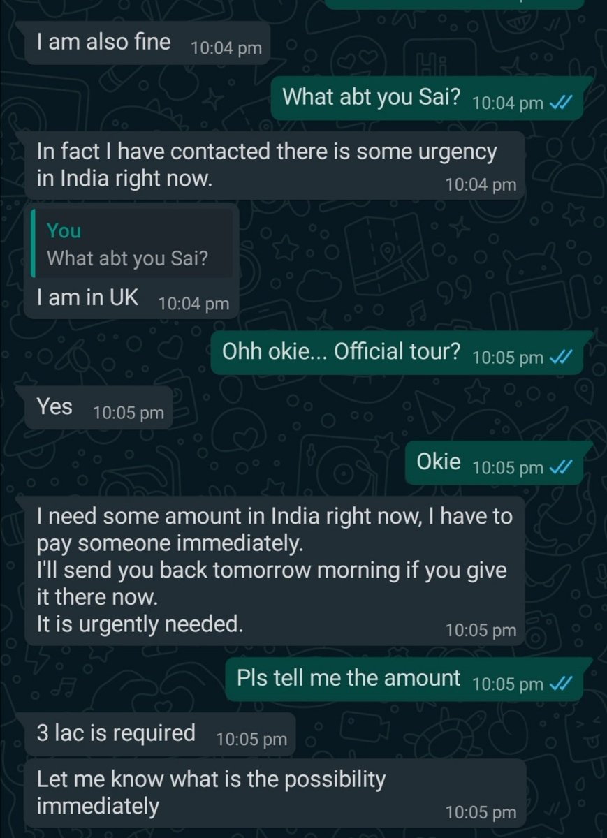 SwappyDPappi's tweet photo. @PuneCityPolice @CPPuneCity @DGPMaharashtra This number +44 20 8144 3606 is using Friends Profile Pic n askg https://t.co/ScyYbcKdMW used colleagues DP n askd money.I dialed colleague n realized it's fraud;I tried getng account screenshot bt it cleaned.Its South Indian Accnt Name https://t.co/fpMn0FWItf