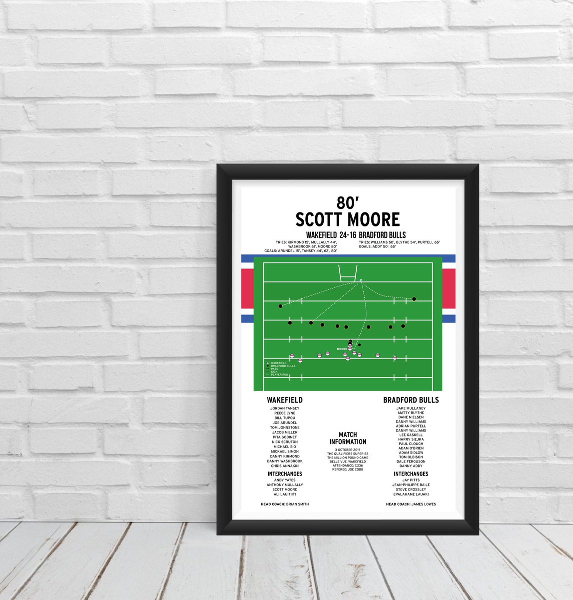 We're giving Wakefield supporters the chance to win a fantastic RL print courtesy of <a href="/Sporting_Prints/">Iconic Sporting Highlights</a>!

To enter, retweet this and follow both <a href="/downatbellevue/">Down at Belle Vue</a> and <a href="/Sporting_Prints/">Iconic Sporting Highlights</a> to be in with a chance of winning.

Draw Closes 04.04.21 at 7pm!!