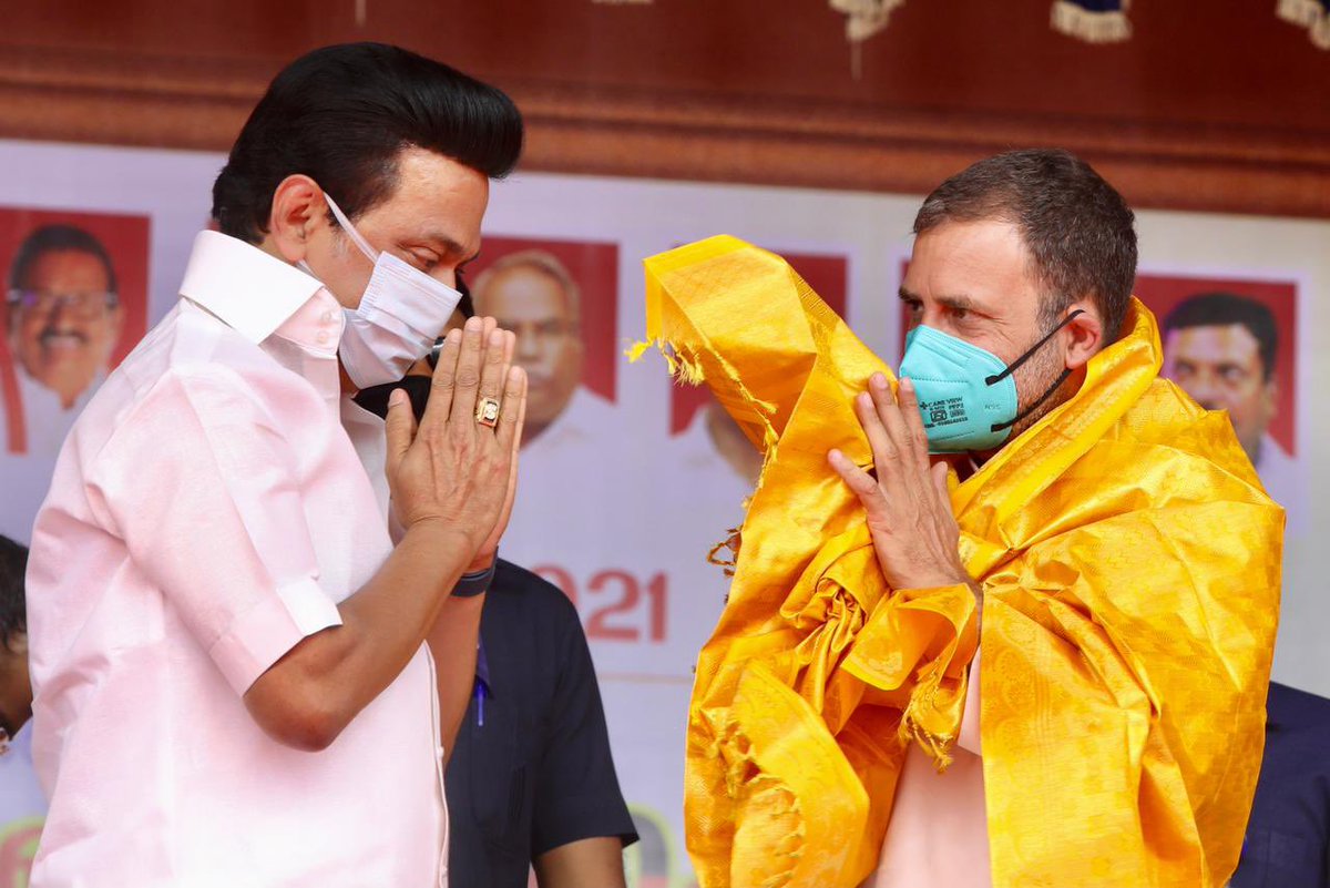 DeveshTiwariINC's tweet photo. #RahulGandhi #TN with their #tnwithrahulanna #TNAssemblyElection2021 https://t.co/VJ9LolSDUo