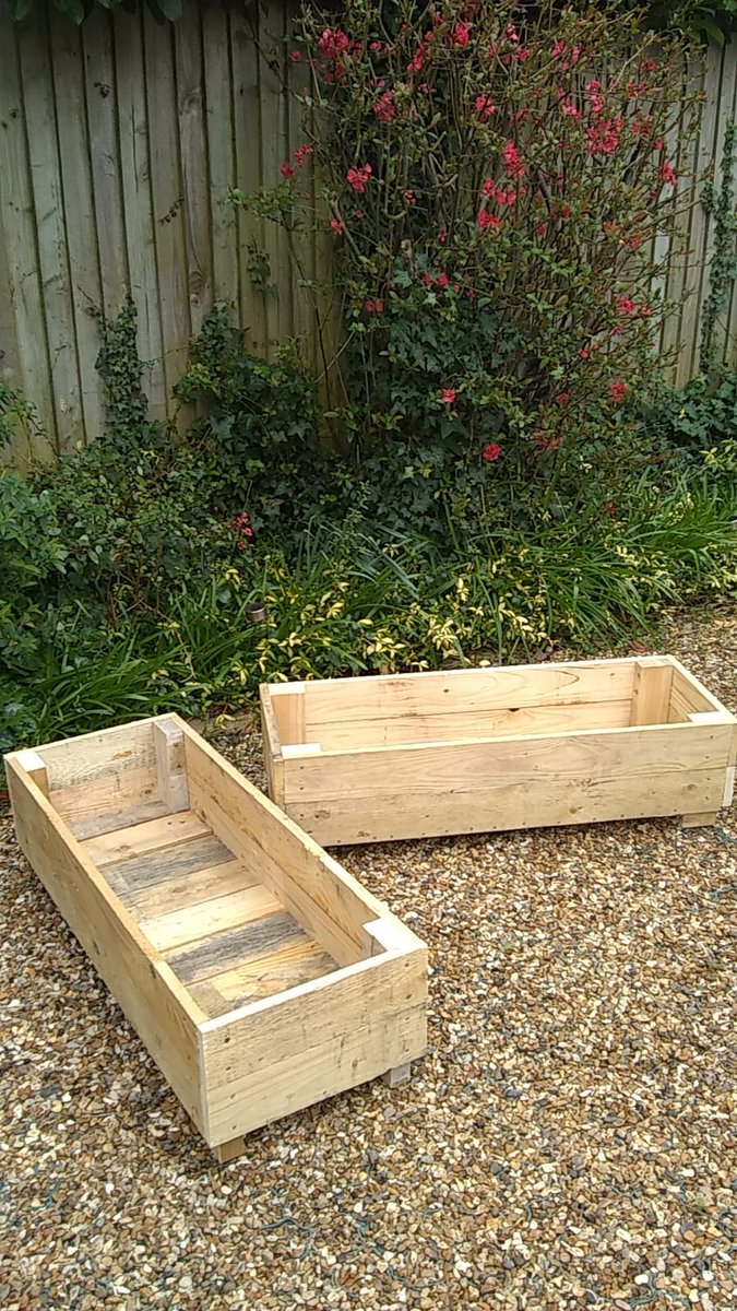 Veggie planters.  Good idea @philcolephoto Tom Good idea! #Planters #BeddingBoxes #Spring #Leatherhead #TheGoodLife