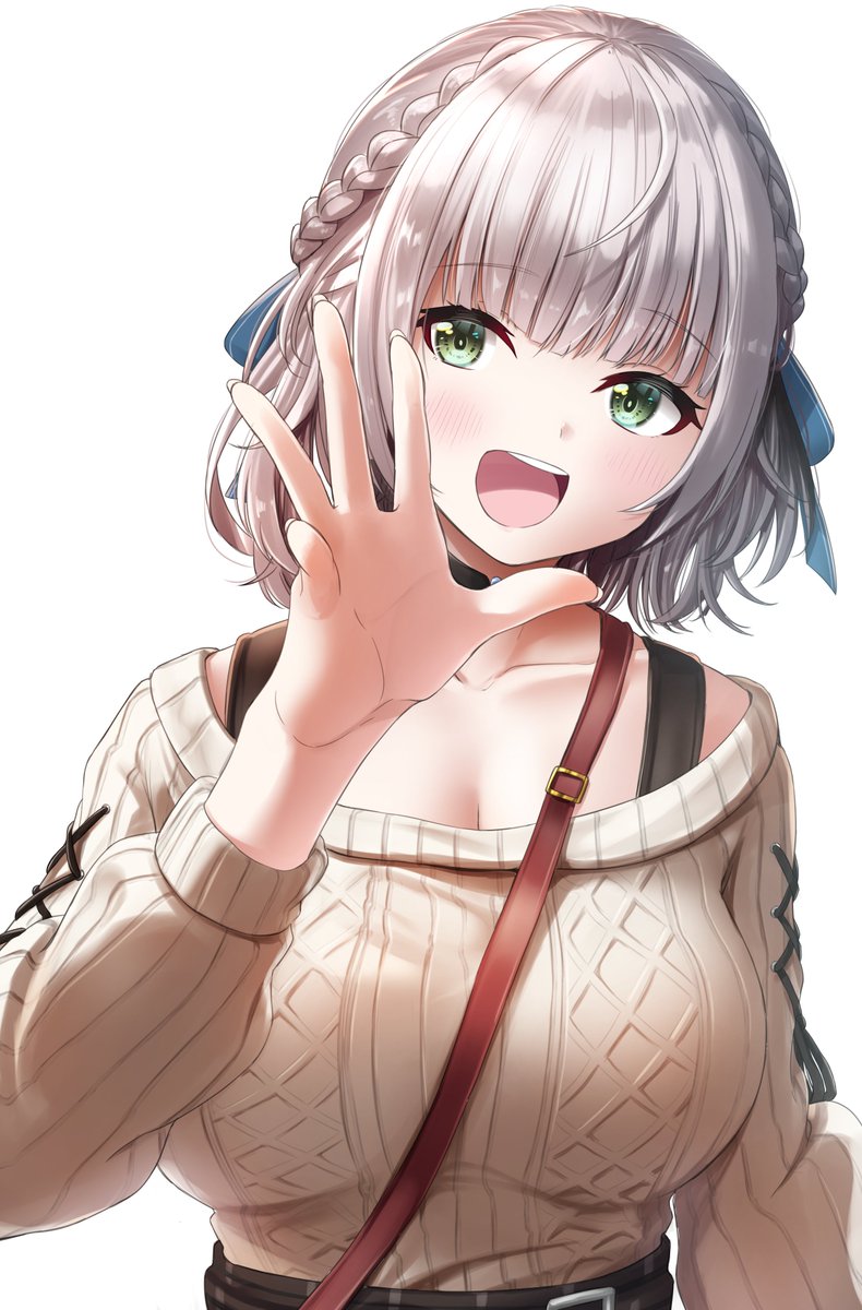 白銀ノエル 「「団員さんっ!」
#ノエラート 」|ウエタクのイラスト