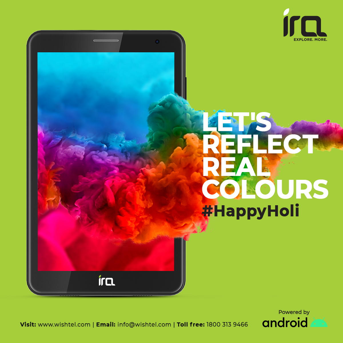IraExplore's tweet photo. Colours of happiness, colours of friendship, colours of celebrations, let’s reflect real colours of life. Wishing you all a very Happy Holi!
#IRA #IRAEXPLORE
.
.
#Holi2021 #Holi #HoliGreeting #Celebrations #FestivalOfColours #Greetings https://t.co/yro0owCkCJ
