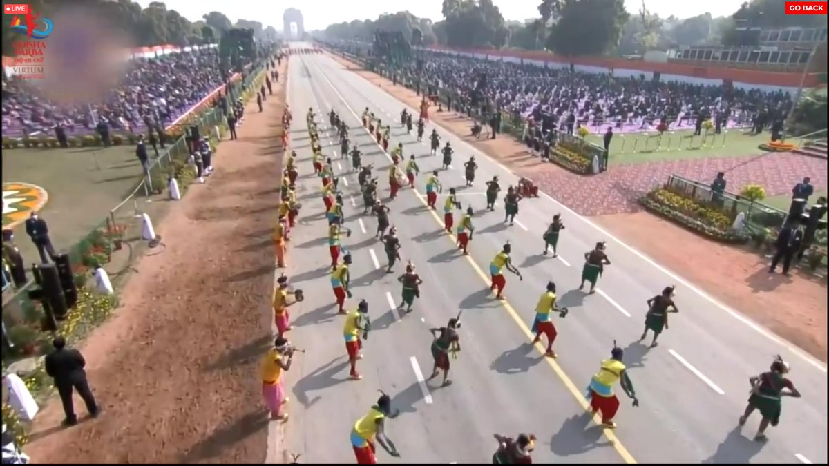 OdishaParba's tweet photo. ଆନ୍ତର୍ଜାତିୟ ଓଡ଼ିଶା ପର୍ବର ଶେଷ ସନ୍ଧ୍ୟାରେ ସାଧାରଣତନ୍ତ୍ର ଦିବସ ଅବସରରେରେ ଦିଲ୍ଲୀରେ ପ୍ରଦର୍ଶିତ ହେଇଥିବା କଳାହାଣ୍ଡିର ଲୋକପ୍ରିୟ ବଜାସାଲ ନୃତ୍ୟର ପୁନଃ ପରିବେଷଣ
#OdishaParba #OdishaParba2021 #VirtualOdishaParba #AdamyaOdisha #Bajasal #kalahandhi #folkdance #folkmusic #Odisha https://t.co/fucd1UVDH7