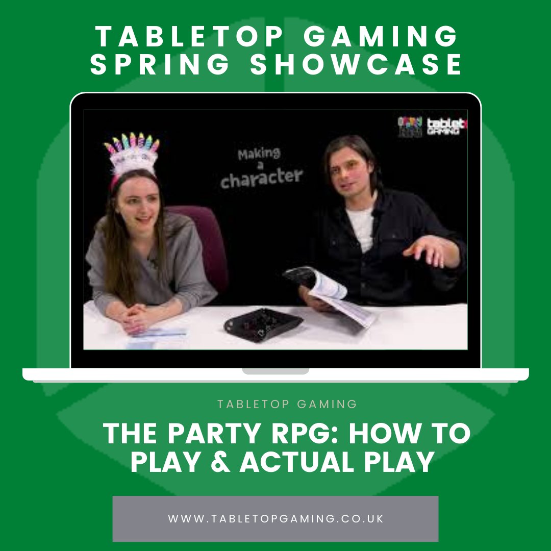 TabletopMag's tweet photo. Check out our slightly bonkers play of The Party RPG! This is a super fun, super easy to learn game that we had great fun making a video for. Check it out below!
https://t.co/dPHBX6PuN6
#springshowcase #tabletopgaming #boardgames #mwg #TTGSpringShowcase https://t.co/hGzIXy7tUS