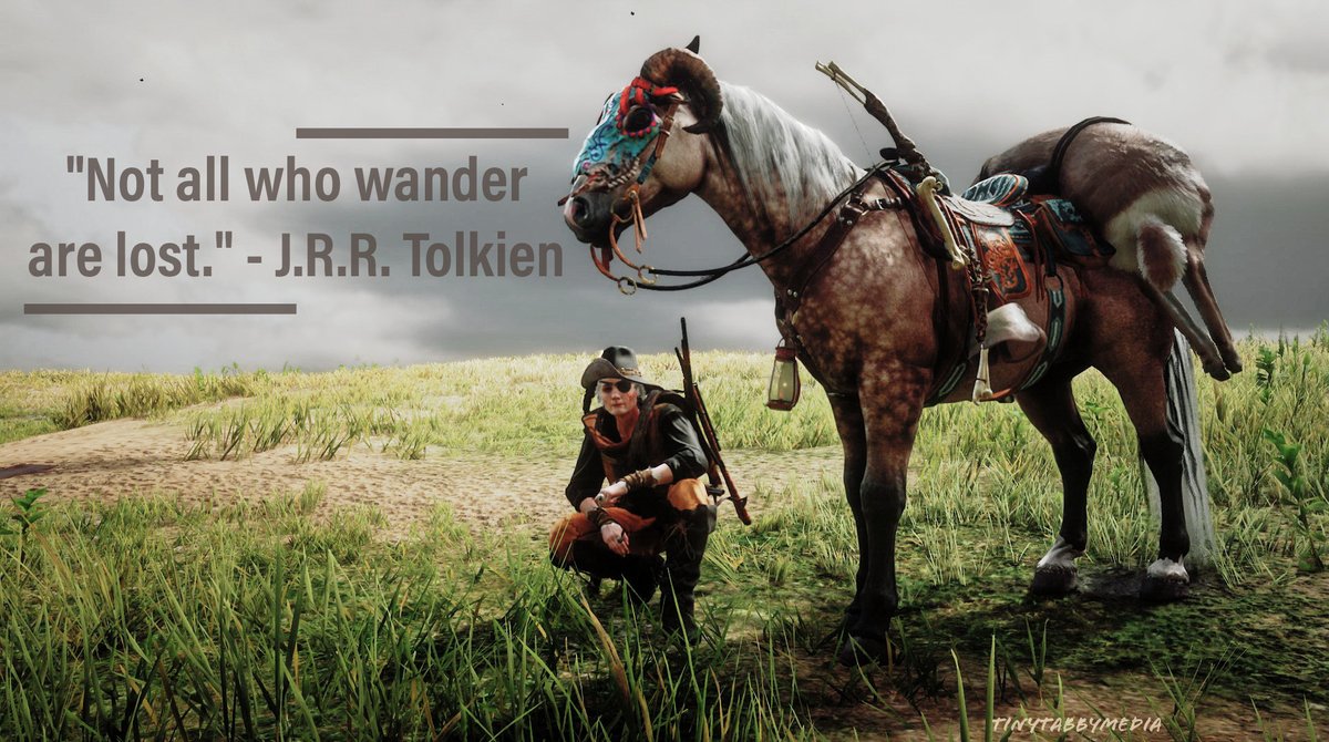 JonzKansz's tweet photo. Not all who wander....π€
#reddeadphotography #RockstarGames #outlawsforlife #tinytabbymedia #virtualphotography #RedDeadOnline https://t.co/FvxDOqpGLb