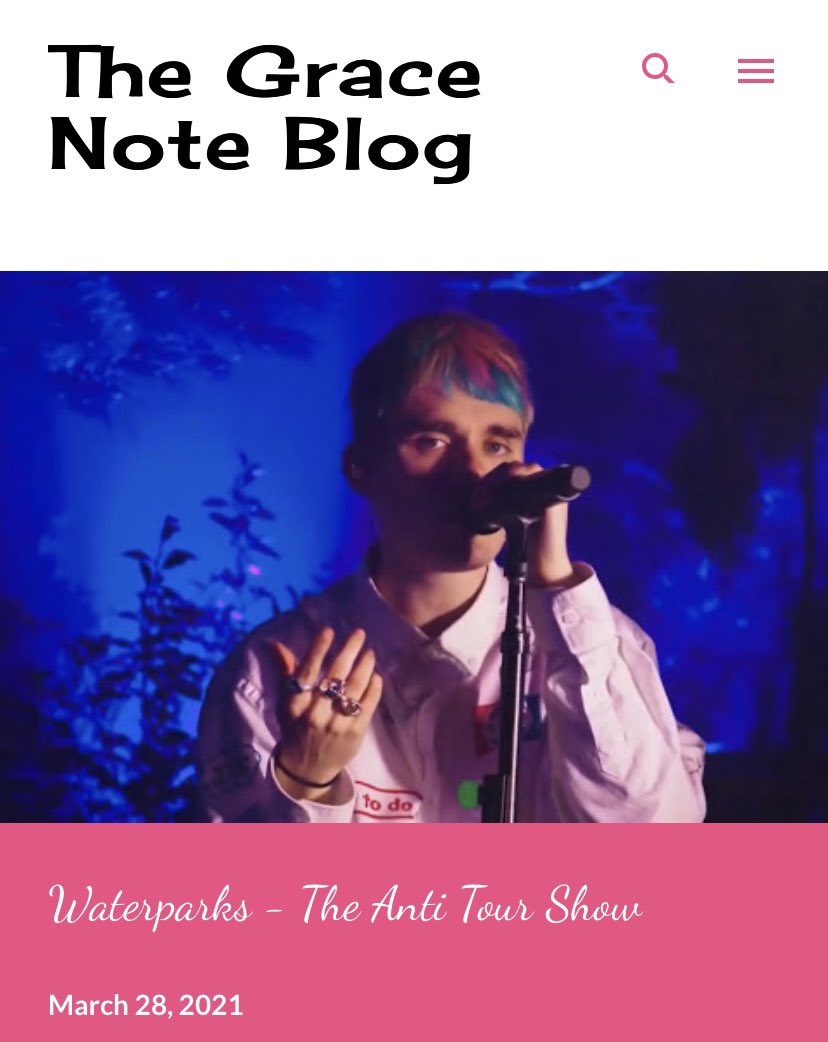 GraceNoteBlog's tweet photo. I’ve written a review of @waterparks Anti Tour Show - their online concert through @Veeps last night! ❤️💙💛 @awsten @underscoregeoff @JawnRocha 

https://t.co/553aj8XqDm https://t.co/4yxG9z19NQ