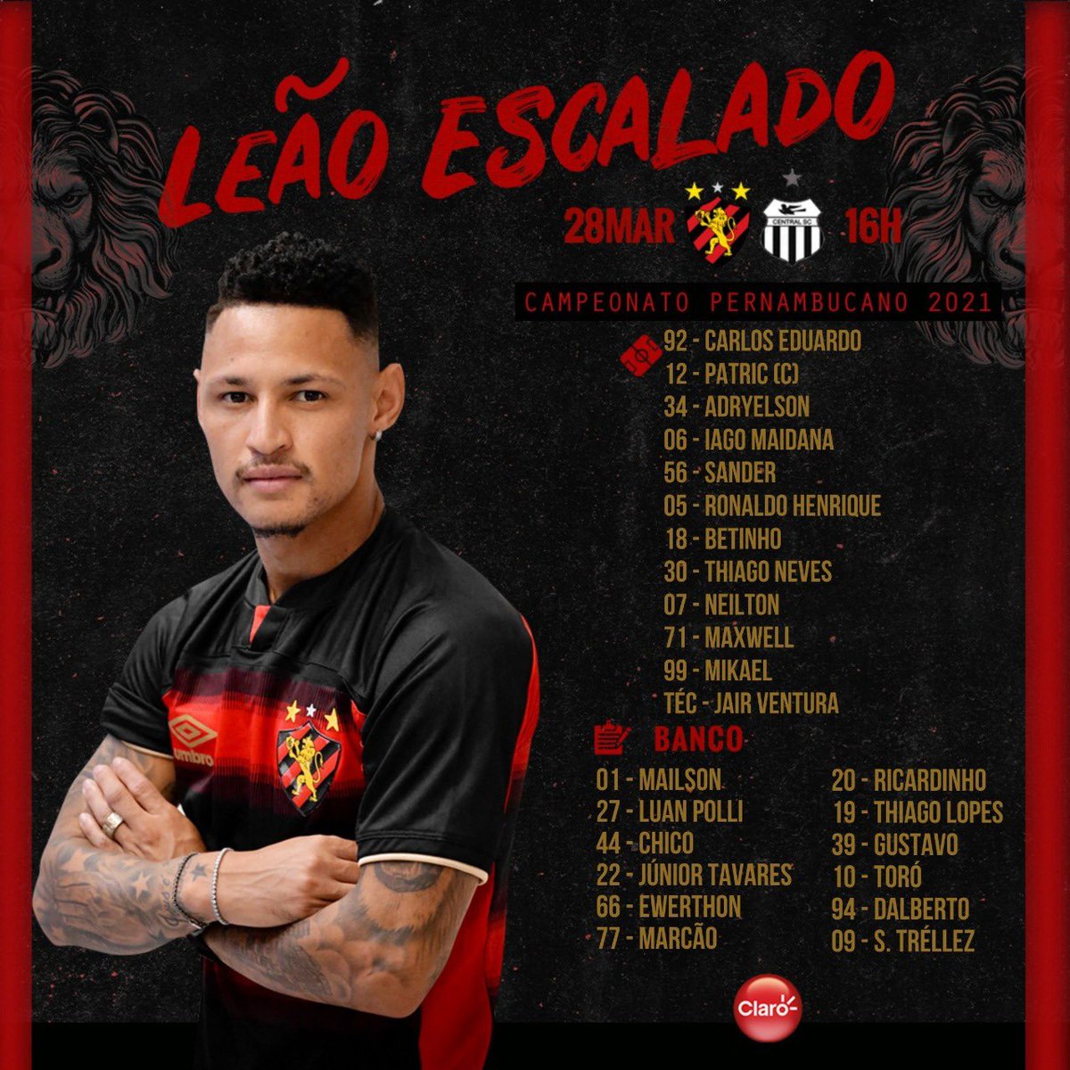 Calendário da semana: veja a agenda de jogos do Leão para os próximos dias  - Sport Club do Recife