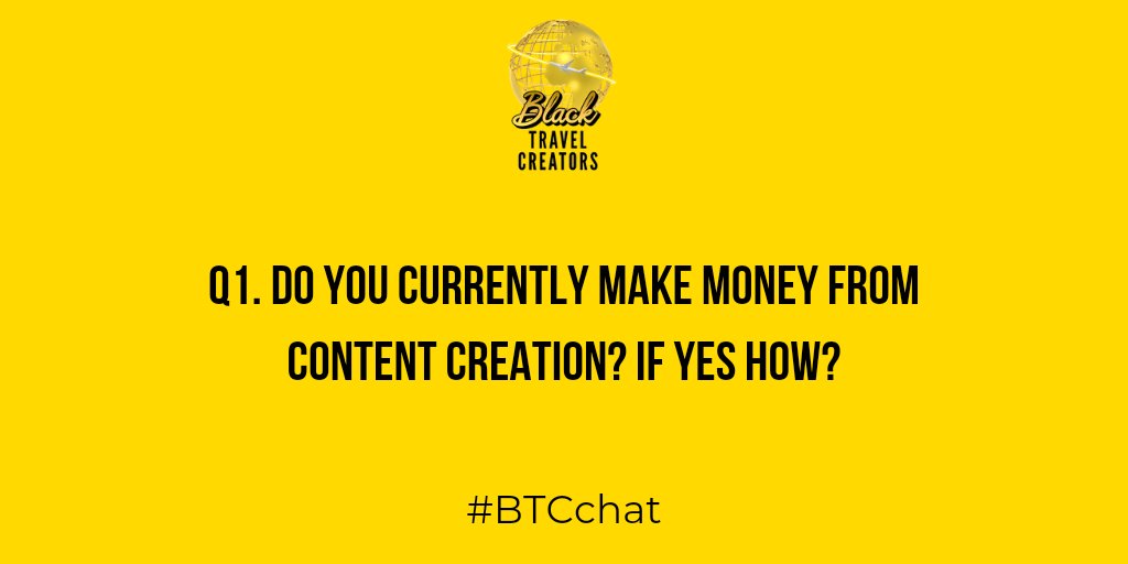 btravelcreators's tweet photo. Q1. Do you currently make money from content creation? If yes how? #BTCchat https://t.co/DBDzcHl73Q