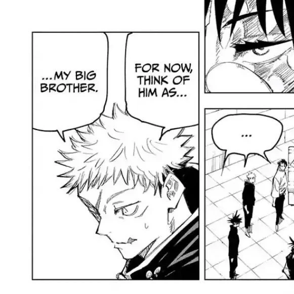 yuji starting to call choso by his name and accepting him as a big brother i love this for them 