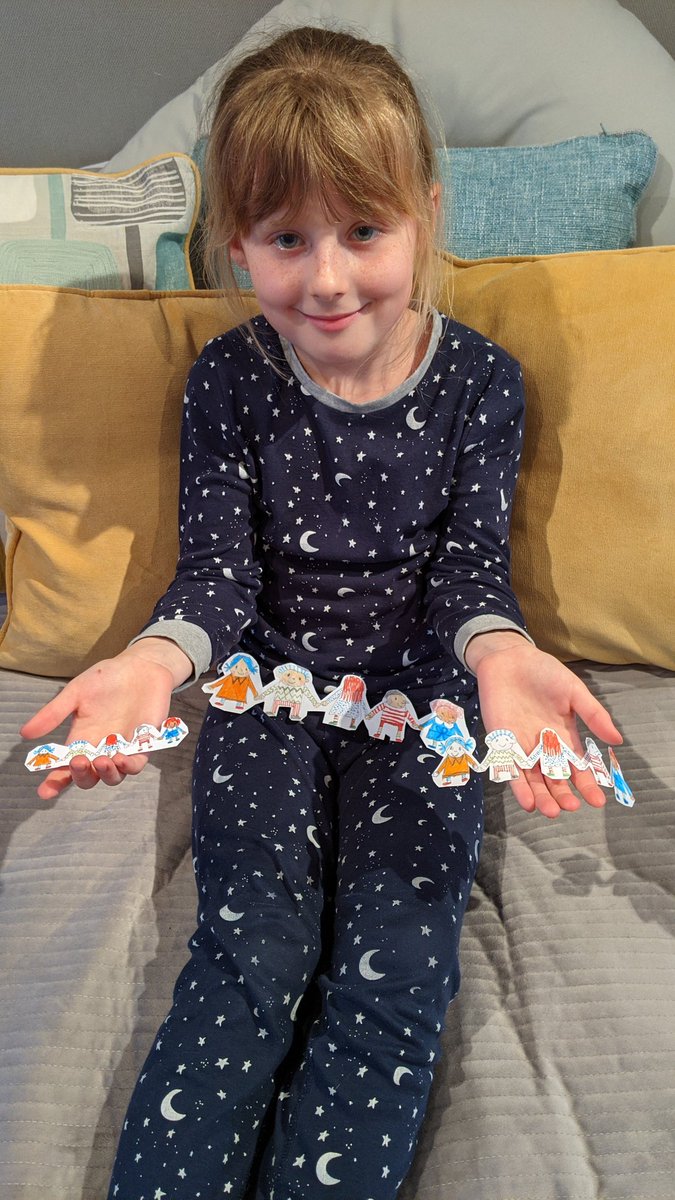 OakleyDW's tweet photo. @rebecca_cobb Hi Rebecca. My daughter Belle wanted you to see her Paper Dolls drawings that she's done. She has drawn many versions big and small and has memorised every detail without looking at the book. She also said that she would like your job when you retire! https://t.co/F16aloDdqu